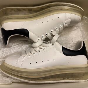 Alexander McQueen Men’s Oversized Transparent Sole Sneakers
